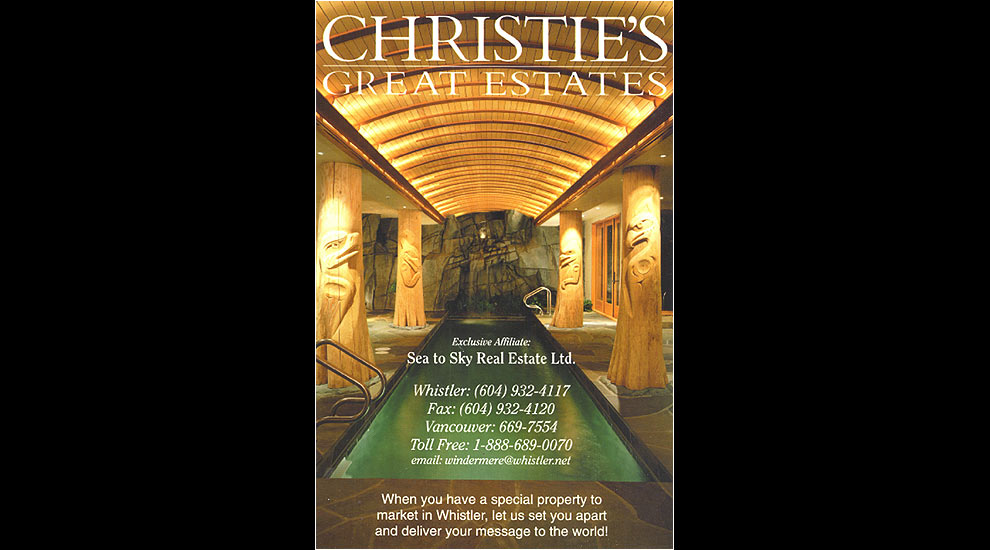The Acacia, Whistler: Christies Estates Promotion