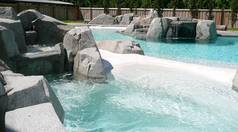 Southlands, Vancouver: A gorgeous waterpark creation in a private of backyard.